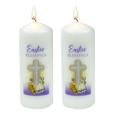 Easter Blessing Candle Saver Set Easter Blessing Candle Saver Set