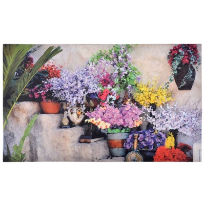 Printed Flower Doormat Printed Flower Doormat