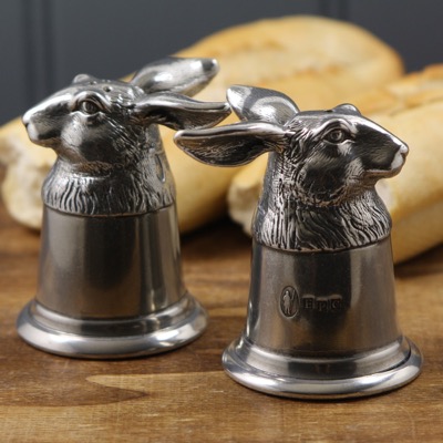 English Pewter Hand Crafted Hare Cruet English Pewter Hand Crafted Hare Cruet