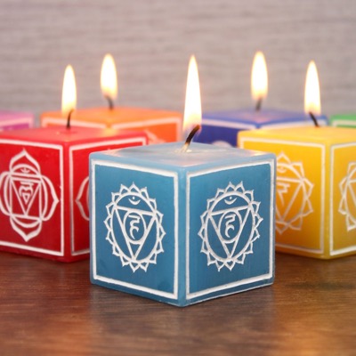 Set of 7 Chakra Symbol Candles Set of 7 Chakra Symbol Candles