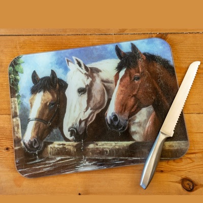 Three of a Kind Horses Work Surface Protector Three of a Kind Horses Work Surface Protector
