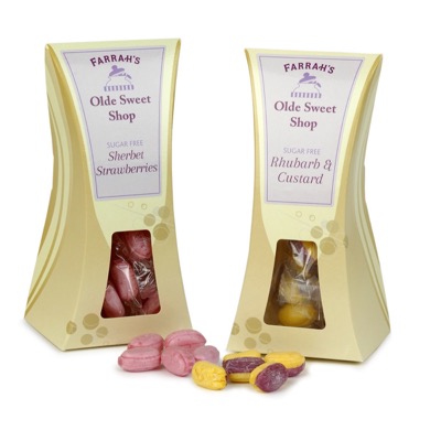 Sugar Free Strawberry Sherbet and Rhubarb & Custard Sweeties Sugar Free Strawberry Sherbet and Rhubarb & Custard Sweeties